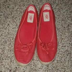 Red UGG flats